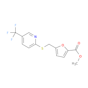 甲基 5-({[5-(三氟甲基)-2-吡啶基]硫代}甲基)-2-糠酸