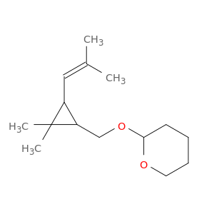 2-{[2,2-dimethyl-3-(2-methylprop-1-en-1-yl)cyclopropyl]methoxy}tetrahydro-2h-pyran