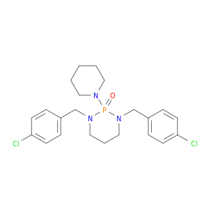 1,3,2-Diazaphosphorine,1,3-bis[(4-chlorophenyl)methyl]hexahydro-2-(1-piperidinyl)-, 2-oxide
