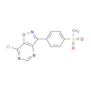 Isoxazolo[4,5-d]pyrimidine, 7-chloro-3-[4-(methylsulfonyl)phenyl]-