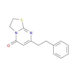 5H-Thiazolo[3,2-a]pyrimidin-5-one, 2,3-dihydro-7-(2-phenylethyl)-