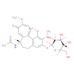 N-[(7S)-3-(β-D-吡喃葡萄糖氧基)-5,6,7,9-四氢-1,2,10-三甲氧基-9-氧代苯并[a]庚搭烯-7-基]乙酰胺