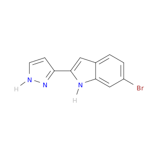 1H-Indole, 6-bromo-2-(1H-pyrazol-3-yl)-