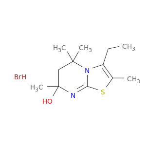 3-ethyl-2,5,5,7-tetramethyl-6,7-dihydro-5h-[1,3]thiazolo[3,2-a]pyrimidin-7-ol hydrobromide(1:1)
