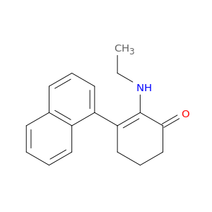 2-Cyclohexen-1-one, 2-(ethylamino)-3-(1-naphthalenyl)-