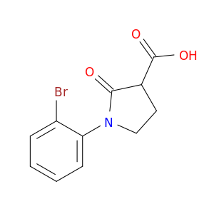 1-(2-溴苯基)-2-氧亚基吡咯烷-3-羧酸