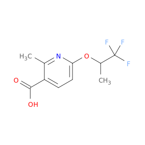 2-Methyl-6-[(1,1,1-trifluoropropan-2-yl)oxy]pyridine-3-carboxylic Acid