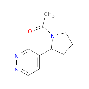 Pyrrolidine, 1-acetyl-2-(4-pyridazinyl)-