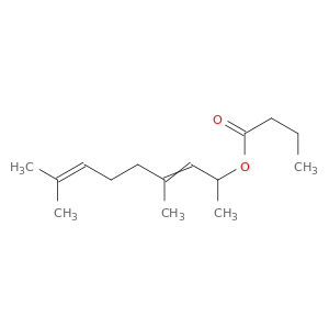Butanoic acid, 1,3,7-trimethyl-2,6-octadienyl ester