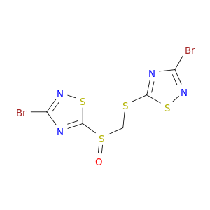 3-BROMO-5-[(3-BROMO-1,2,4-THIADIAZOL-5-YLTHIO)METHYLSULFINYL]-1,2,4-THIADIAZOLE
