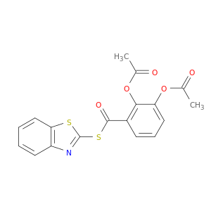 Benzenecarbothioic acid, 2,3-bis(acetyloxy)-, S-2-benzothiazolyl ester