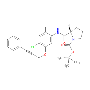 (S)-tert-Butyl 2-((4-chloro-2-fluoro-5-((3-phenylprop-2-yn-1-yl)oxy)phenyl)carbamoyl)pyrrolidine-1-carboxylate