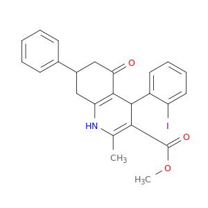 METHYL 4-(2-IODOPHENYL)-2-METHYL-5-OXO-7-PHENYL-4,6,7,8-TETRAHYDRO-1H-QUINOLINE-3-CARBOXYLATE