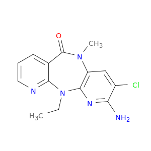 2-AMINO-3-CHLORO-N11-ETHYL-N5-METHYL-5,11-DIHYDRO-6H-DIPYRIDO[3,2-B:2',3'-E][1,4]DIAZEPIN-6-ONE