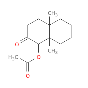 2(1H)-Naphthalenone, 1-(acetyloxy)octahydro-4a,8a-dimethyl-