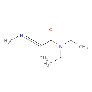 2-Propenamide, N,N-diethyl-2-methyl-3-(methylimino)-