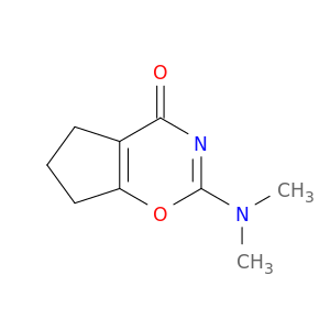 Cyclopent[e]-1,3-oxazin-4(5H)-one, 2-(dimethylamino)-6,7-dihydro-
