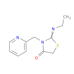 4-Thiazolidinone, 2-(ethylimino)-3-(2-pyridinylmethyl)-