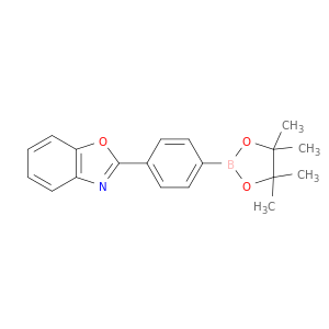 2-(4-(4,4,5,5-四甲基-1,3,2-二氧杂环戊硼烷-2-基)苯基)苯并[d]恶唑