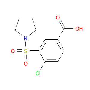 4-Chloro-3-(pyrrolidine-1-sulfonyl)benzoic Acid