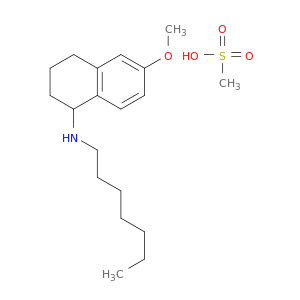 1-Naphthalenamine, N-heptyl-1,2,3,4-tetrahydro-6-methoxy-, methanesulfonate