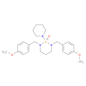 1,3,2-Diazaphosphorine,hexahydro-1,3-bis[(4-methoxyphenyl)methyl]-2-(1-piperidinyl)-, 2-oxide