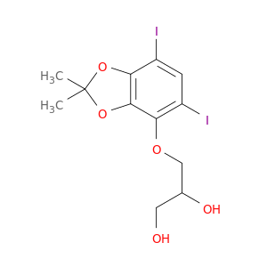 1,2-Propanediol, 3-[(5,7-diiodo-2,2-dimethyl-1,3-benzodioxol-4-yl)oxy]-