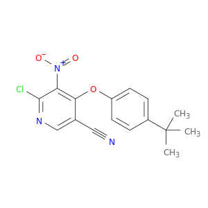 3-Pyridinecarbonitrile, 6-chloro-4-[4-(1,1-dimethylethyl)phenoxy]-5-nitro-