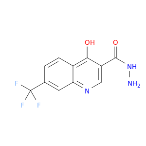3-Quinolinecarboxylic acid, 4-hydroxy-7-(trifluoromethyl)-, hydrazide