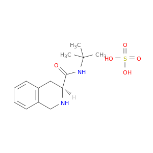3-Isoquinolinecarboxamide,N-(1,1-dimethylethyl)-1,2,3,4-tetrahydro-, (3S)-, sulfate (1:1)