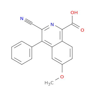 1-Isoquinolinecarboxylic acid, 3-cyano-6-methoxy-4-phenyl-