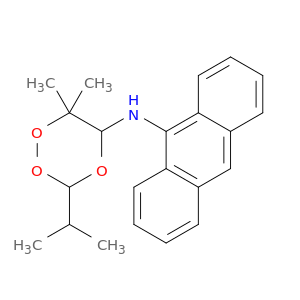 1,2,4-Trioxan-5-amine, N-9-anthracenyl-6,6-dimethyl-3-(1-methylethyl)-