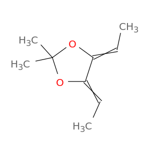1,3-Dioxolane,  4,5-diethylidene-2,2-dimethyl-