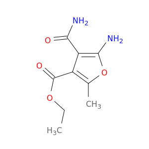 ethyl 5-amino-4-carbamoyl-2-methylfuran-3-carboxylate