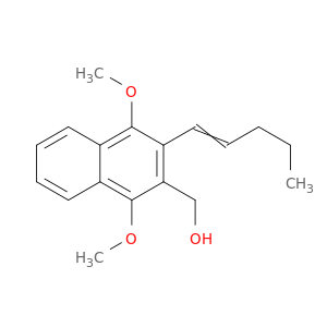 2-Naphthalenemethanol, 1,4-dimethoxy-3-(1-pentenyl)-