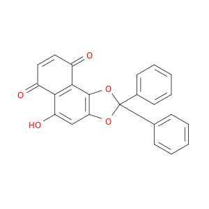 Naphtho[1,2-d]-1,3-dioxole-6,9-dione, 5-hydroxy-2,2-diphenyl-