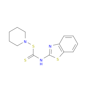 Piperidine, 1-[[(2-benzothiazolylamino)thioxomethyl]thio]-