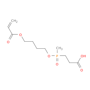 2-Propenoic acid, 4-[[(2-carboxyethyl)methylphosphinyl]oxy]butyl ester