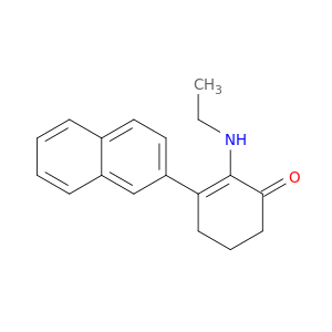 2-Cyclohexen-1-one, 2-(ethylamino)-3-(2-naphthalenyl)-