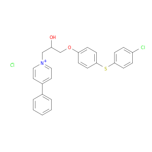 Pyridinium,1-[3-[4-[(4-chlorophenyl)thio]phenoxy]-2-hydroxypropyl]-4-phenyl-, chloride(1:1)