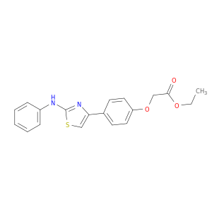 Acetic acid,2-[4-[2-(phenylamino)-4-thiazolyl]phenoxy]-, ethyl ester
