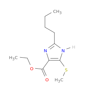 1H-Imidazole-4-carboxylic acid, 2-butyl-5-(methylthio)-, ethyl ester