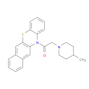 12-((4-methyl-1-piperidinyl)acetyl)-12H-benzo[b]phenothiazine