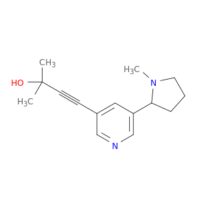 3-Butyn-2-ol, 2-methyl-4-[5-(1-methyl-2-pyrrolidinyl)-3-pyridinyl]-