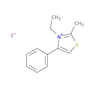 Thiazolium, 3-ethyl-2-methyl-4-phenyl-, iodide