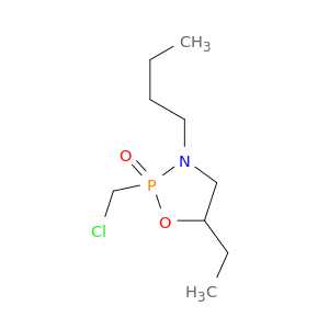 1,3,2-Oxazaphospholidine, 3-butyl-2-(chloromethyl)-5-ethyl-, 2-oxide