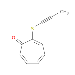 2,4,6-Cycloheptatrien-1-one, 2-(1-propynylthio)-