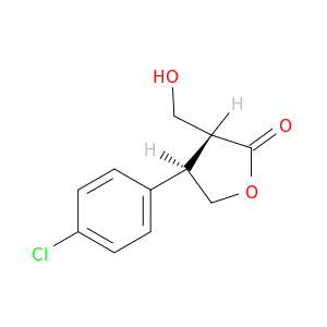 2(3H)-Furanone, 4-(4-chlorophenyl)dihydro-3-(hydroxymethyl)-, trans-