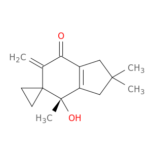 Spiro[cyclopropane-1,5'-[5H]inden]-7'(6'H)-one,1',2',3',4'-tetrahydro-4'-hydroxy-2',2',4'-trimethyl-6'-methylene-, (4'S)-