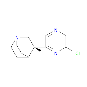 1-Azabicyclo[2.2.2]octane, 3-(6-chloropyrazinyl)-, (R)-